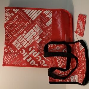 Lululemon lot of 3 Reusable Bags totes coin id carrier